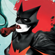 Kate doing what she does best, looking fab and fighting crime, on the cover of Batwoman #9.